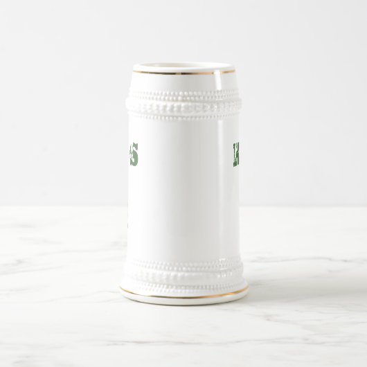 Funny St Patricks Day Green Shamrock Beer Stein Bierpul (Center)