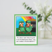 Funny St. Patrick's Day Humor Briefkaart (Staand voorkant)