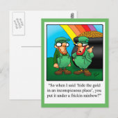 Funny St. Patrick's Day Humor Briefkaart (Voorkant / Achterkant)