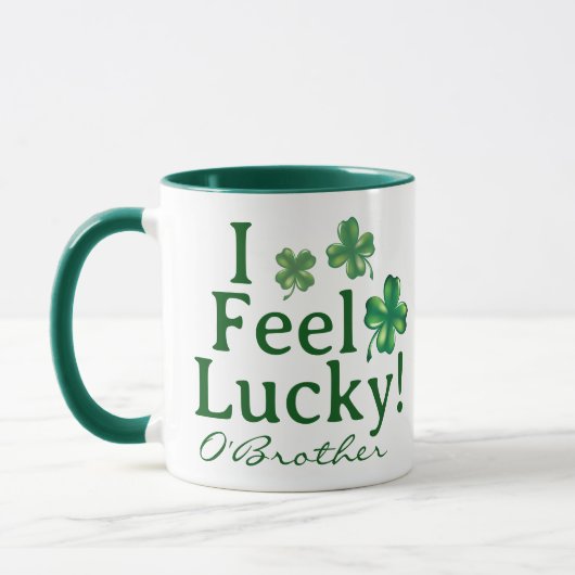 Funny St. Patrick's Day I Feel Lucky Clover Trio Mok (Links)