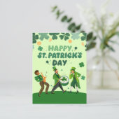 funny st patricks day invitations feestdagenkaart (Staand voorkant)
