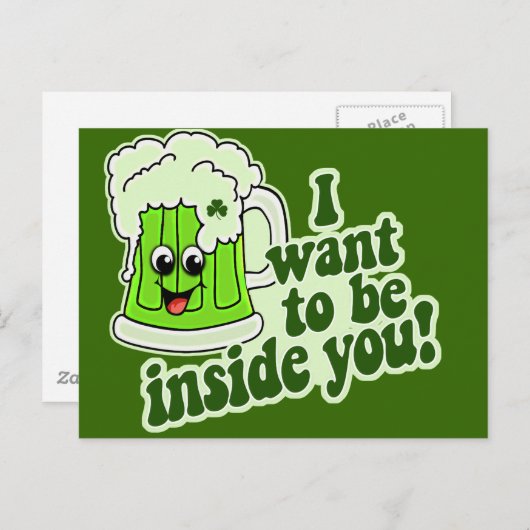 Funny St Patricks Day Irish Briefkaart (Voorkant / Achterkant)