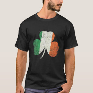 Funny St. Patrick's Day Irish Ireland Shamrock Fla T-shirt