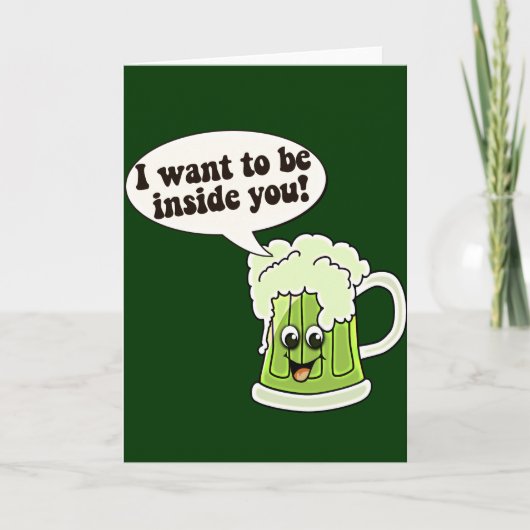 Funny St Patricks Day Irish Kaart (Voorkant)
