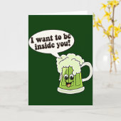 Funny St Patricks Day Irish Kaart (Gele Bloem)