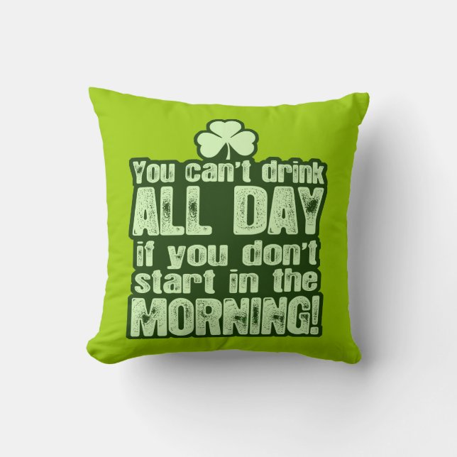 Funny St Patrick's Day Irish Kussen (Voorkant)