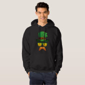 Funny St Patrick's Day Irish Leprechaun Men Boys Hoodie (Voorkant volledig)