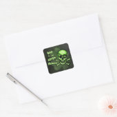 Funny St. Patrick's Day Irish Pirate Skull Sticker (Envelop)