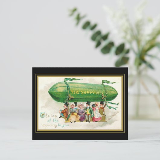 Funny St Patrick's Day Irish Top of the Morning Briefkaart (Staand voorkant)
