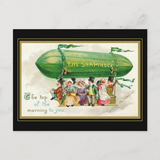 Funny St Patrick's Day Irish Top of the Morning Briefkaart (Voorkant)