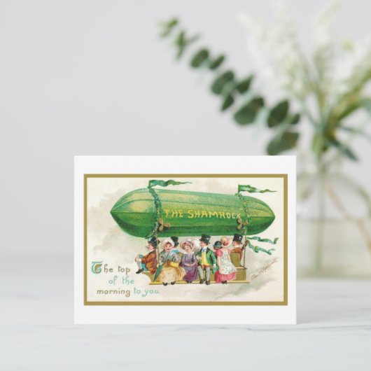 Funny St Patricks Day Irish Top of the Morning Briefkaart (Staand voorkant)