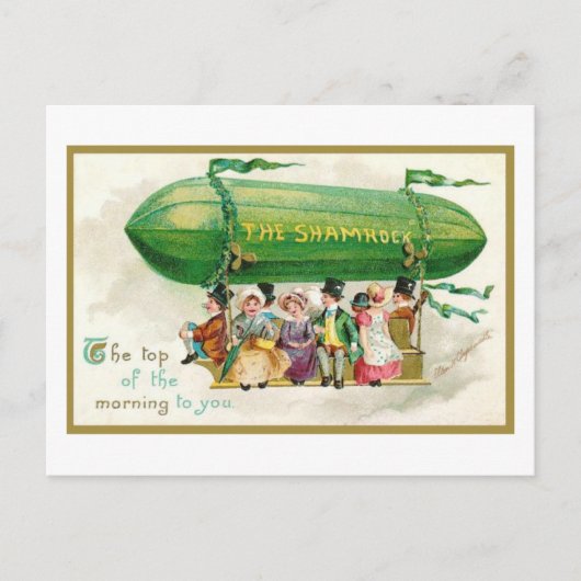 Funny St Patricks Day Irish Top of the Morning Briefkaart (Voorkant)