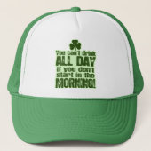 Funny St Patrick's Day Irish Trucker Pet (Voorkant)