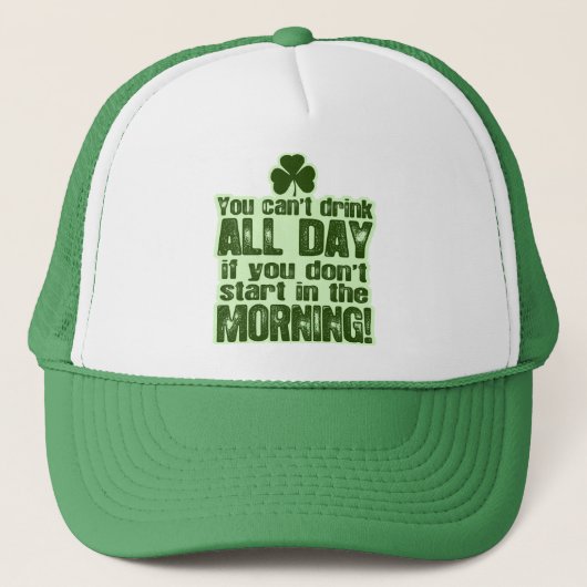 Funny St Patrick's Day Irish Trucker Pet (Voorkant)