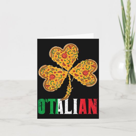 Funny St Patricks Day Irish Zza Italian Pride O'ta Kaart (Voorkant)