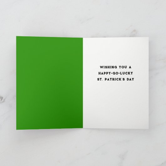 Funny St. Patrick's Day Kaart (Binnen)