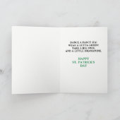 Funny St. Patrick's Day Kaart (Binnen)