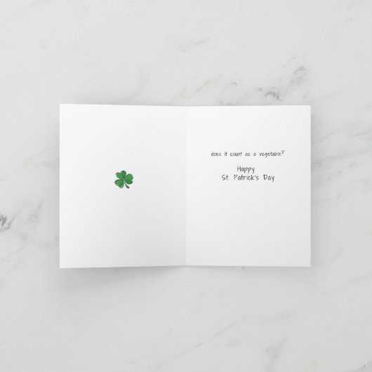 Funny St. Patrick's day Kaart (Binnen)