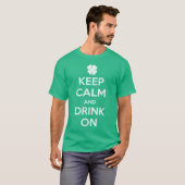Funny St. Patrick's Day Keep Calm T Shirt (Voorkant volledig)