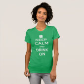Funny St. Patrick's Day Keep Calm T Shirt (Voorkant volledig)