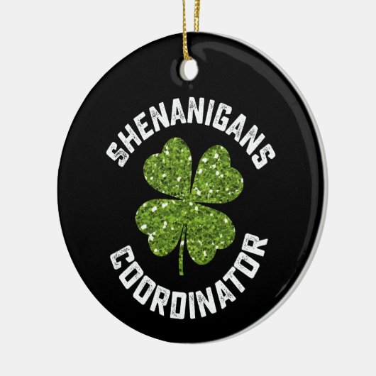 Funny St Patrick's Day Keramisch Ornament (Links)