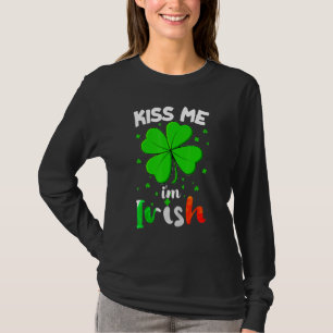 Funny St Patrick's Day Kiss Ik ben Iers T-shirt
