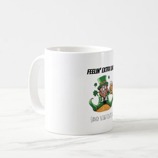 Funny St. Patrick's Day Koffiemok (Voorkant links)