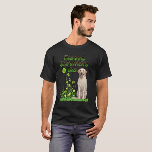 Funny St Patricks Day Labrador Retriever Dog Cute T-shirt (Voorkant volledig)