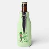 Funny St Patrick's Day Leprechaun Lucky Drink Flesjeskoeler (Fles Achterkant)