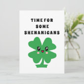 Funny St. Patrick's Day - Lucky Charms Card Kaart (Staand voorkant)