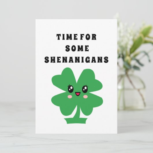 Funny St. Patrick's Day - Lucky Charms Card Kaart (Staand voorkant)