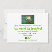 Funny St Patrick's Day party Invites Kaart (Achterkant)