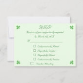 Funny St Patrick's Day Party RSVP Invitation Kaart (Voorkant)