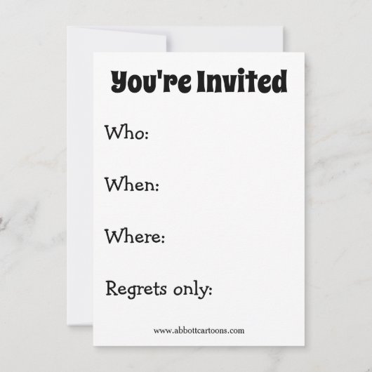 Funny St. Patrick's Day Party Uitnodigingen (Achterkant)