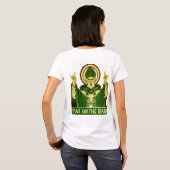 Funny St. Patrick's Day Pat On Back T-shirt (Achterkant volledig)