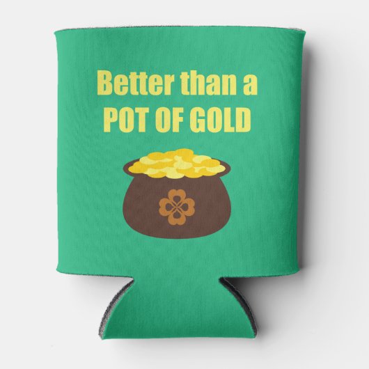 Funny St. Patrick's Day Pot of Gold Blikjeskoeler (Voorkant)