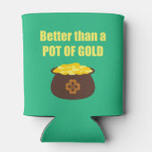 Funny St. Patrick's Day Pot of Gold Blikjeskoeler (Achterkant)