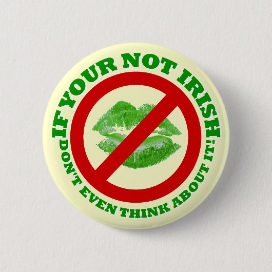 Funny St Patrick's day Ronde Button 5,7 Cm (Voorkant)