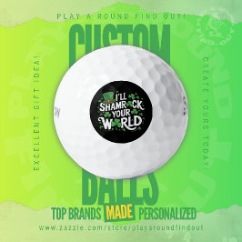 Funny St. Patrick's Day Shamrock Clover Titleist Golfballen