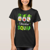 Funny St Patricks Day Shamrock Educator Squad Iris T-shirt (Voorkant)