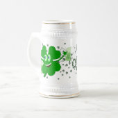 Funny St Patricks Day Shamrock Stein Bierpul (Voorkant links)