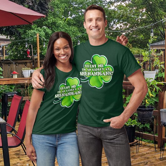 Funny St. Patrick's Day Shenanigan Expert T-shirt