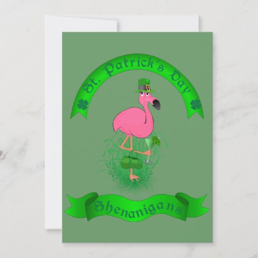 Funny St. Patrick's Day Shenanigans Invitation Kaart (Voorkant)