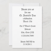 Funny St. Patrick's Day Shenanigans Invitation Kaart (Achterkant)