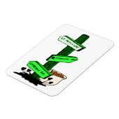 Funny St. Patrick's Day Sign Post Flexible Magnet Magneet (Linkerzijde)