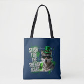 Funny St Patricks Day Stash For Shenanigans Tote Bag (Voorkant)