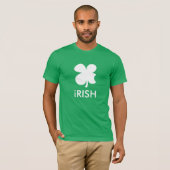 Funny St patrick's Day T-shirt | Apple logo parody (Voorkant volledig)