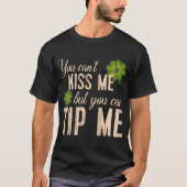 Funny St Patricks Day T Waitress Bartender Waiter T-shirt (Voorkant)