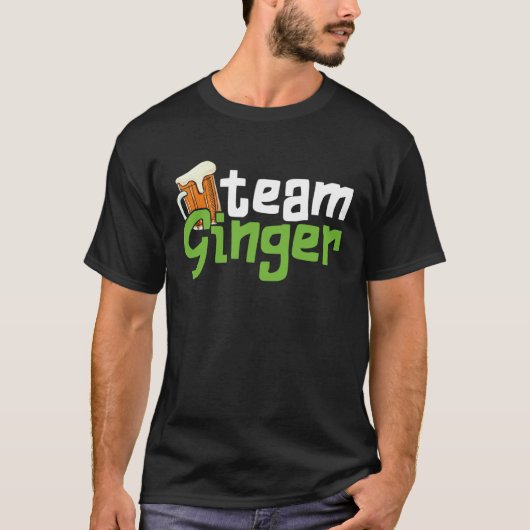 Funny St. Patrick's Day Team Ginger Drinking Gift T-shirt (Voorkant)