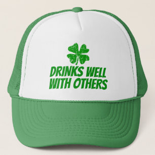 Funny St Patricks Day vrachtwagenhoezen met shamro Trucker Pet